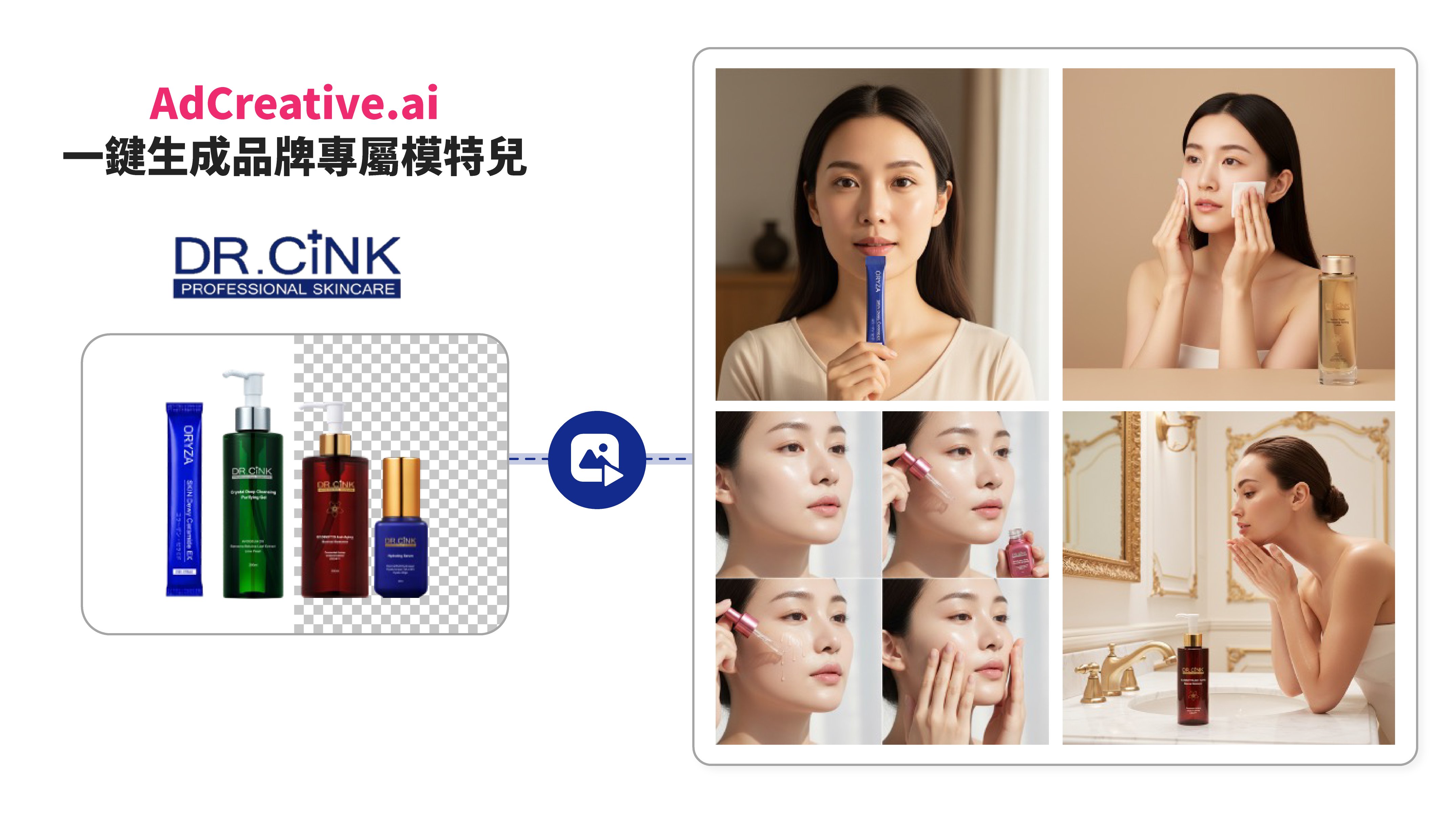 【圖說三】DR.CINK 將 AdCreative.ai 視為品牌廣告素材製作的專屬智慧夥伴,運用其精準生成多元情境素材、支援單一平台統一檢核的優勢,成功串聯營運、行銷、設計至影音團隊,實現將 AI 轉化為 ROI。